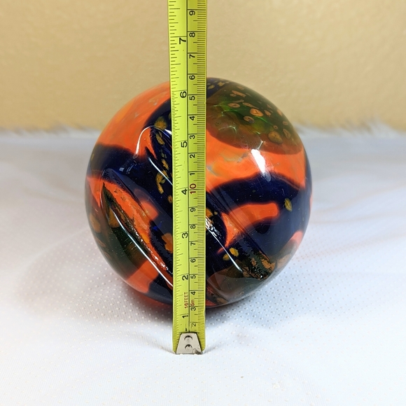 Hand Blown Splatter Art Glass Pitcher Large 10 in - Picture 11 of 12